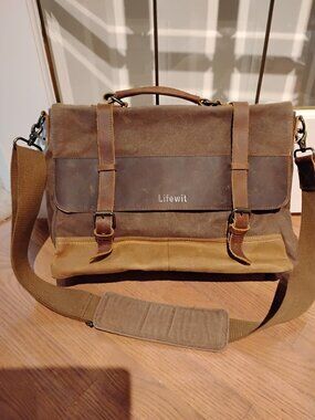 Leather & Canvas "Indiana Jones" Messenger Bag